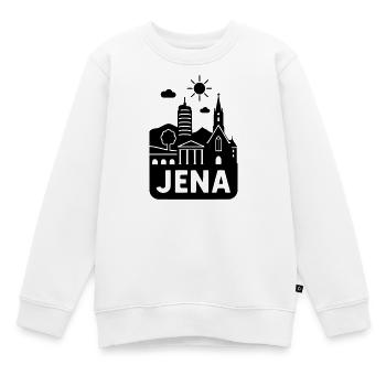 jena silhouette - Kinder Premium Organic Sweatshirt - Weiß - Vorne - AI Model Kid Male (0cm)