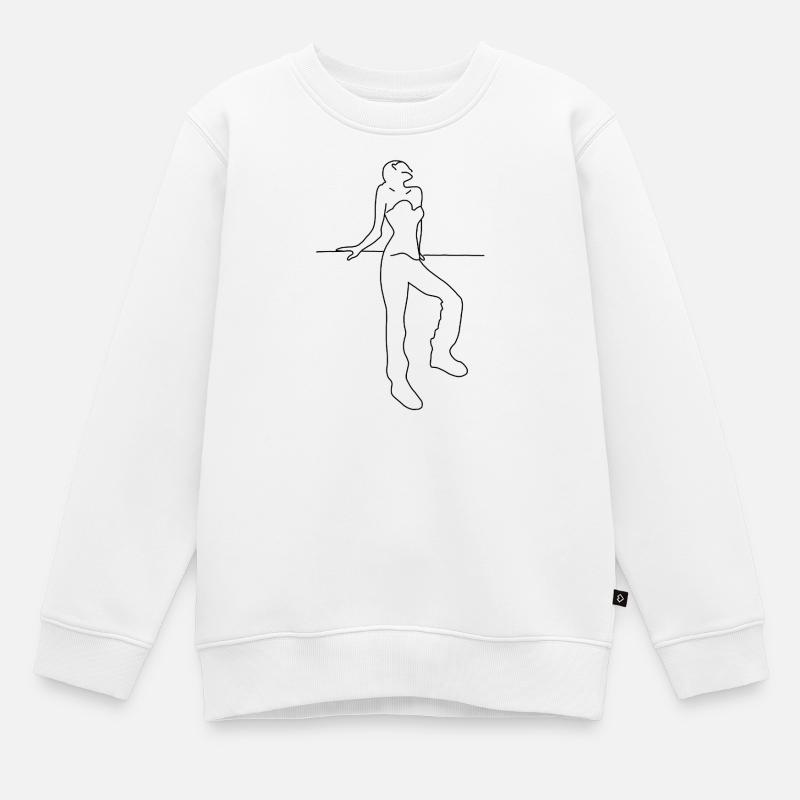  Lady - Kinder Premium Organic Sweatshirt - Weiß