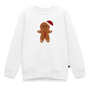 Weihnachts-Lebkuchen - Kinder Premium Organic Sweatshirt - Weiß - Vorne - AI Model Kid Male (0cm)