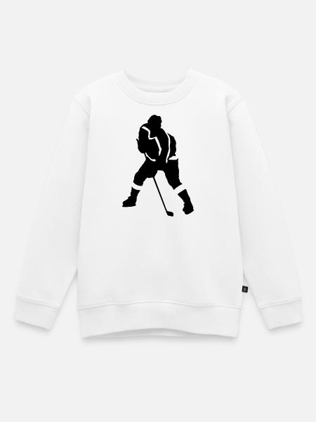 Eishockey - Kinder Premium Organic Sweatshirt - Weiß