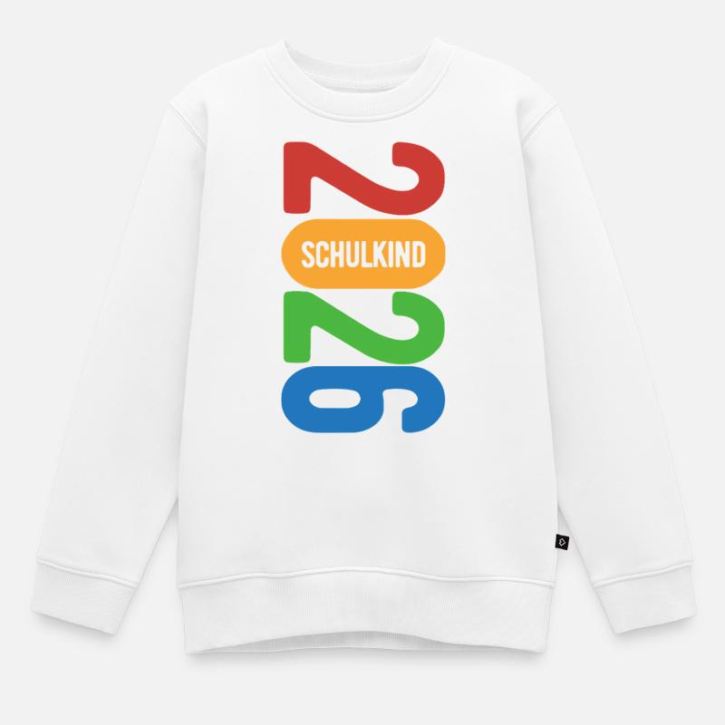 Schulkind 2026 - Einschulung - Erstklässler - Kinder Premium Organic Sweatshirt - Weiß