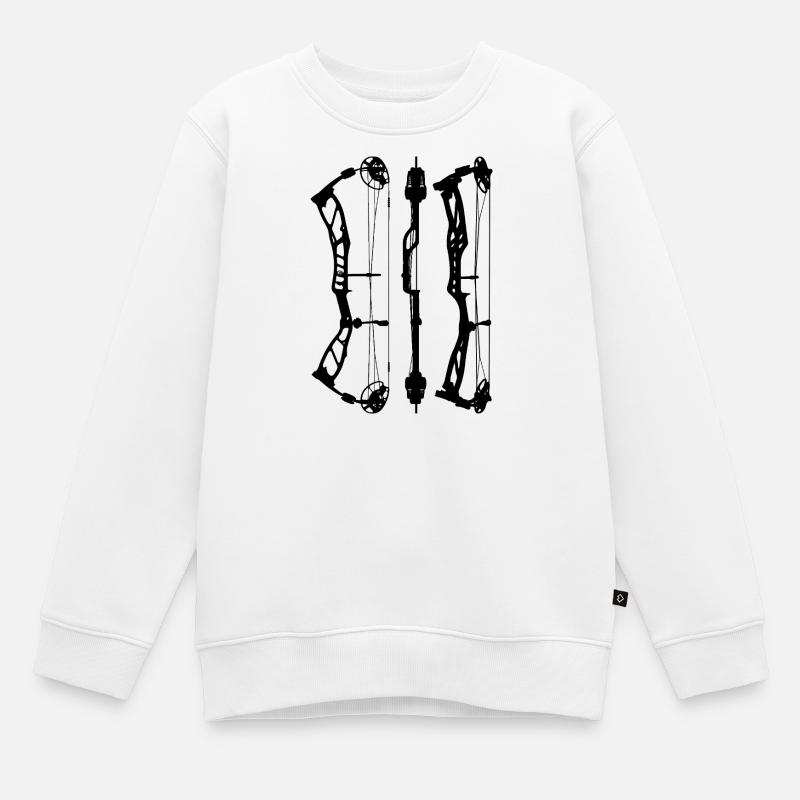 EliteBasin_Plan - Kinder Premium Organic Sweatshirt - Weiß