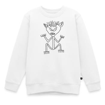 bad day - Kids Premium Organic Sweatshirt - white - Front - AI Model Kid Male (0cm)