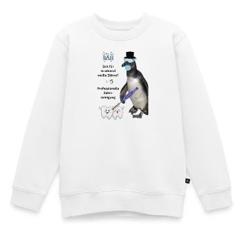 Nettoyage des dents, décoration drôle salle d’attente, entraînement - Sweat Premium enfant bio - blanc - Devant - AI Model Kid Male (0cm)