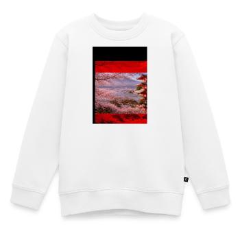 Kirschblütenpagode Szene - Kinder Premium Organic Sweatshirt - Weiß - Vorne - AI Model Kid Male (0cm)