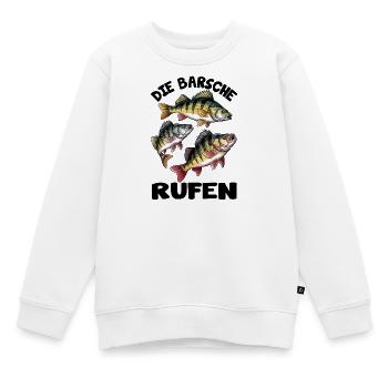Die Barsche rufen - Kinder Premium Organic Sweatshirt - Weiß - Vorne - AI Model Kid Male (0cm)
