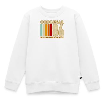 Originale limitierte Ausgabe von 1986 - Kinder Premium Organic Sweatshirt - Weiß - Vorne - AI Model Kid Male (0cm)