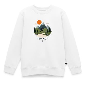 Mehr Meilen, mehr Leben - Kinder Premium Organic Sweatshirt - Weiß - Vorne - AI Model Kid Male (0cm)