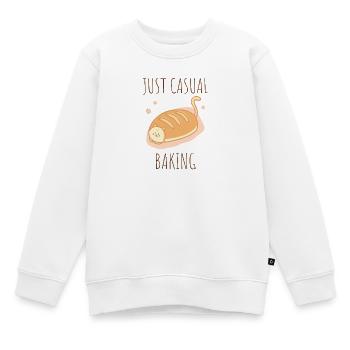 Kotek - juste de la pâtisserie occasionnelle - Sweat Premium enfant bio - blanc - Devant - AI Model Kid Male (0cm)