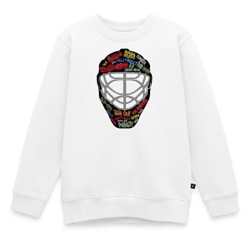 Eishockey, Torwartmaske, Maske - Kinder Premium Organic Sweatshirt - Weiß - Vorne - AI Model Kid Male (0cm)
