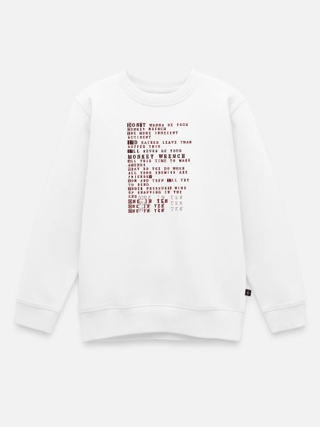 Foo fighters lyrics - monkey wrench - Kinder Premium Organic Sweatshirt - Weiß