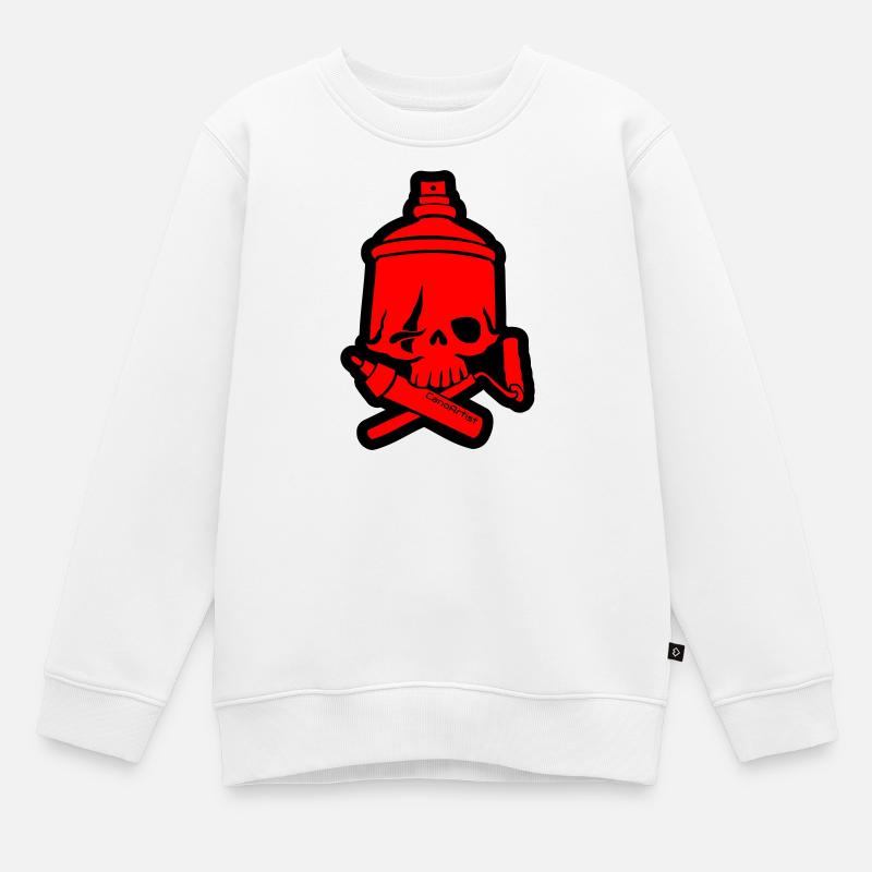 SkullCan Cano - Kinder Premium Organic Sweatshirt - Weiß
