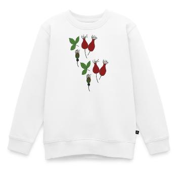 hagebutte style - Kinder Premium Organic Sweatshirt - Weiß - Vorne - AI Model Kid Male (0cm)