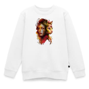 Nature mystique et surréaliste - Sweat Premium enfant bio - blanc - Devant - AI Model Kid Male (0cm)