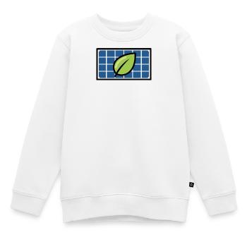 Solarenergie | Nachhaltige Zukunft Symbol - Kinder Premium Organic Sweatshirt - Weiß - Vorne - AI Model Kid Male (0cm)