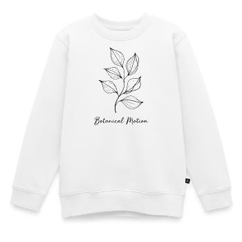 Mouvement botanique – Mouvement de la nature - Sweat Premium enfant bio - blanc - Devant - AI Model Kid Male (0cm)