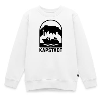 kapstadt silhouette tafelberg - Kinder Premium Organic Sweatshirt - Weiß - Vorne - AI Model Kid Male (0cm)