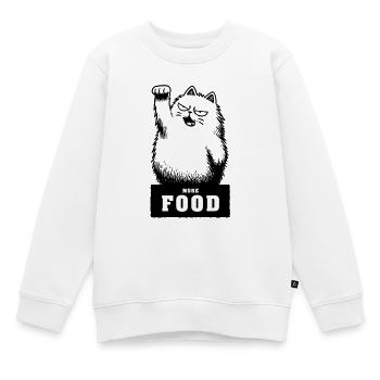 Mehr Food  - Kinder Premium Organic Sweatshirt - Weiß - Vorne - AI Model Kid Male (0cm)