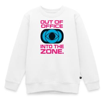 Hors Bureau Concentration Zone Travail - Sweat Premium enfant bio - blanc - Devant - AI Model Kid Male (0cm)