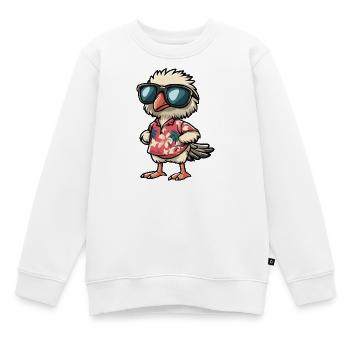 Strauss Comic Holiday - Sweat Premium enfant bio - blanc - Devant - AI Model Kid Male (0cm)