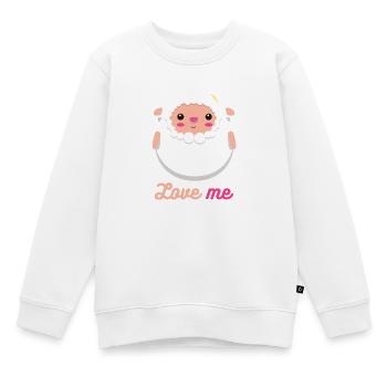 sheep - Kids Premium Organic Sweatshirt - white - Front - AI Model Kid Male (0cm)
