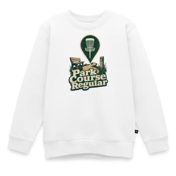 Park Course Regular Disc Golf, Park Frisbee Golf - Kinder Premium Organic Sweatshirt - Weiß - Vorne - AI Model Kid Male (0cm)