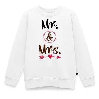 Mariage - Sweat Premium enfant bio - blanc - Devant - AI Model Kid Male (0cm)