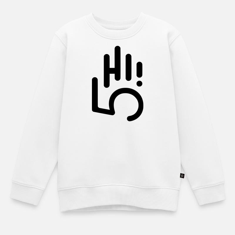 HI5 hi five - Sweat Premium enfant bio - blanc