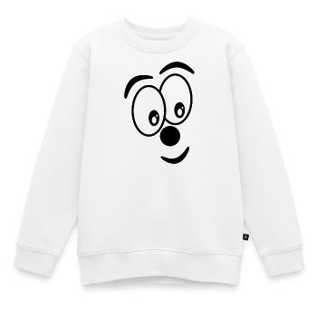 HUMOR. ZITAT. NACHRICHT. RUHESTAND. JAHRESTAG. - Kinder Premium Organic Sweatshirt - Weiß - Vorne - AI Model Kid Male (0cm)