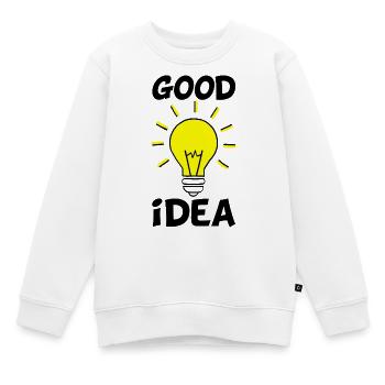 Die richtige Idee - Kinder Premium Organic Sweatshirt - Weiß - Vorne - AI Model Kid Male (0cm)
