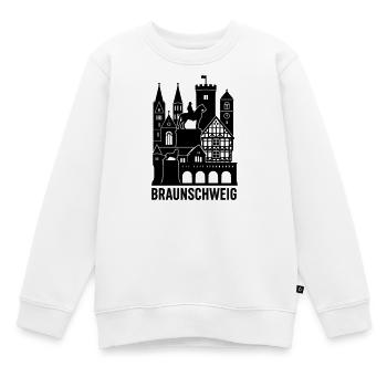 braunschweig silhouette - Kinder Premium Organic Sweatshirt - Weiß - Vorne - AI Model Kid Male (0cm)