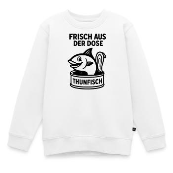 thunfisch dose - Kinder Premium Organic Sweatshirt - Weiß - Vorne - AI Model Kid Male (0cm)