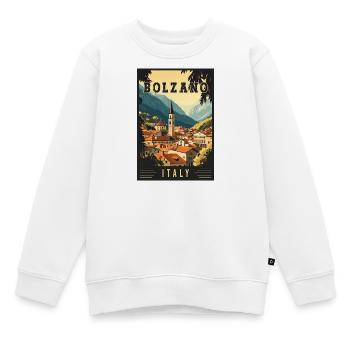 Entdecken Sie die Alpenstadt Bozen in Italien - Kinder Premium Organic Sweatshirt - Weiß - Vorne - AI Model Kid Male (0cm)