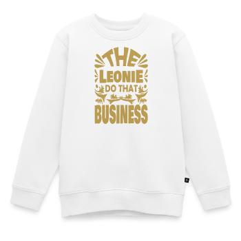 Léonie - Sweat Premium enfant bio - blanc - Devant - AI Model Kid Male (0cm)