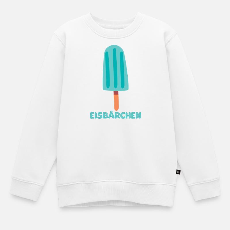 Eisbärchen Eis - Kinder Premium Organic Sweatshirt - Weiß