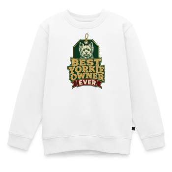 Yorkshire Terrier Amoureux des chiens, meilleur propriétaire de Yorkie Eve - Sweat Premium enfant bio - blanc - Devant - AI Model Kid Male (0cm)