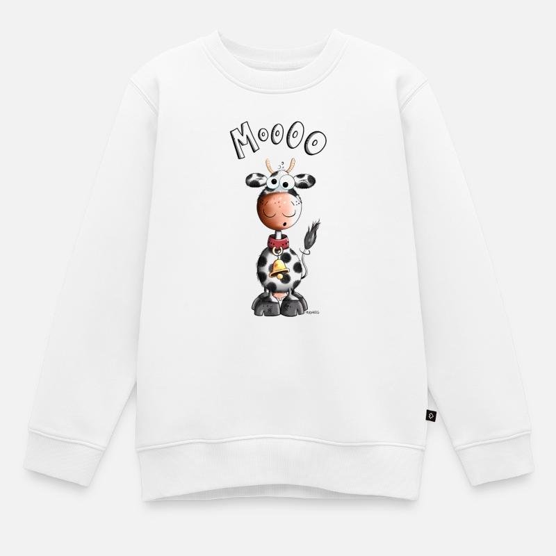 Mignon vache - Sweat Premium enfant bio - blanc