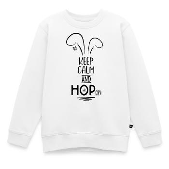 Ostern - Kinder Premium Organic Sweatshirt - Weiß - Vorne - AI Model Kid Male (0cm)