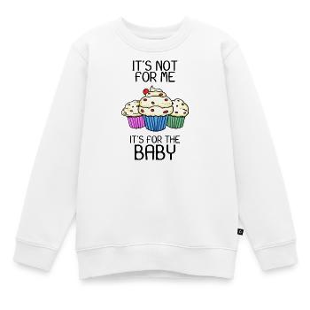 Schwanger Schwangerschaft - Kinder Premium Organic Sweatshirt - Weiß - Vorne - AI Model Kid Male (0cm)