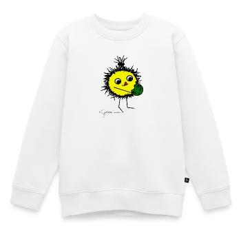L’animal moelleux: « Délicieux! » - Sweat Premium enfant bio - blanc - Devant - AI Model Kid Male (0cm)