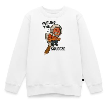 WC Stuhlgang Toilette Witzig Astronaut Kinder - Kinder Premium Organic Sweatshirt - Weiß - Vorne - AI Model Kid Male (0cm)