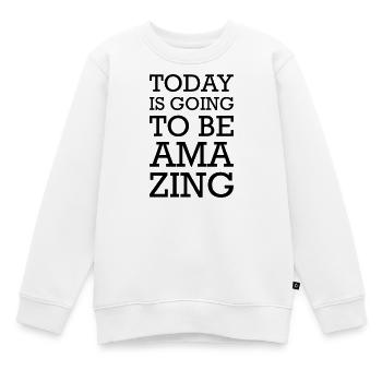 Amazing & Legendary – Déclaration pour les fans de HIMYM - Sweat Premium enfant bio - blanc - Devant - AI Model Kid Male (0cm)
