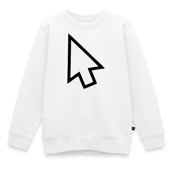 Flèche - Sweat Premium enfant bio - blanc - Devant - AI Model Kid Male (0cm)