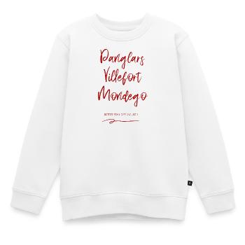 Danglars Villefort Mondego - Kinder Premium Organic Sweatshirt - Weiß - Vorne - AI Model Kid Male (0cm)