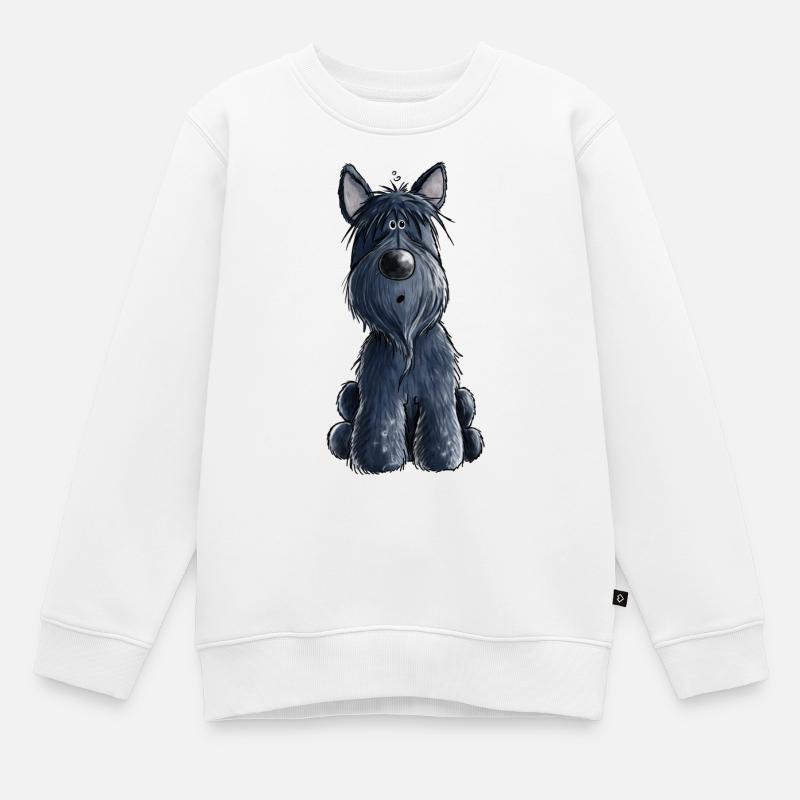 Süßer Scottish Terrier - Scottie - Geschenk - Hund - Kinder Premium Organic Sweatshirt - Weiß