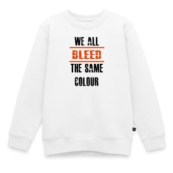 Menschenrechte, Gleichheit - Kinder Premium Organic Sweatshirt - Weiß - Vorne - AI Model Kid Male (0cm)