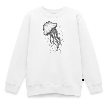 Méduse Méduse - Sweat Premium enfant bio - blanc - Devant - AI Model Kid Male (0cm)