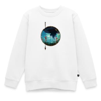 Atemberaubende Quallen schweben am Himmel - Kinder Premium Organic Sweatshirt - Weiß - Vorne - AI Model Kid Male (0cm)