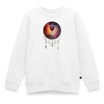 Das Herz des Universums - Kinder Premium Organic Sweatshirt - Weiß - Vorne - AI Model Kid Male (0cm)