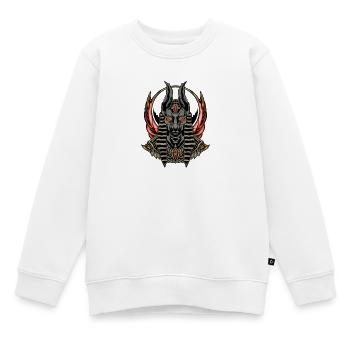 Anubis le dieu des morts - Sweat Premium enfant bio - blanc - Devant - AI Model Kid Male (0cm)